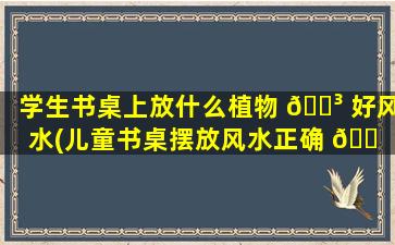 学生书桌上放什么植物 🌳 好风水(儿童书桌摆放风水正确 🐠 图)
